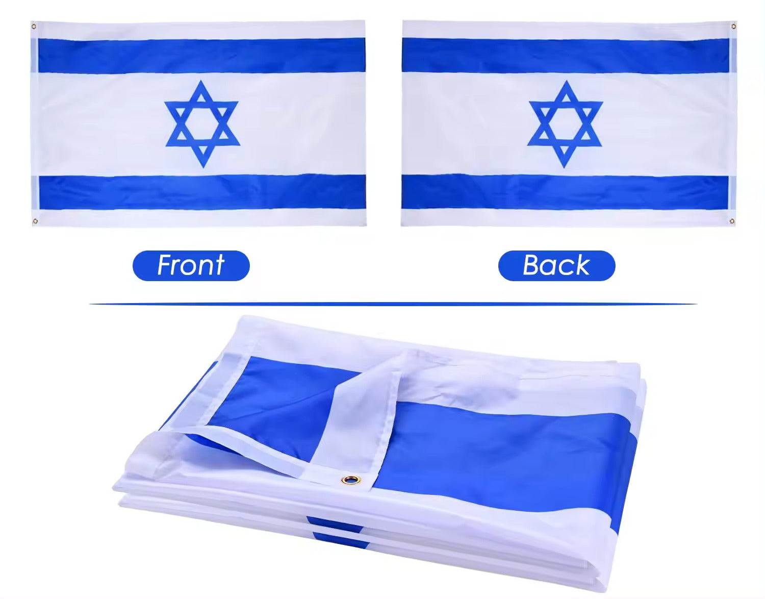 Israel Flag 3 ft x 5 ft Flag of Israel Israeli Flag NEW! Home & Garden:Yard, Garden & Outdoor Living:Décor:Flags Cozy Home Treasures